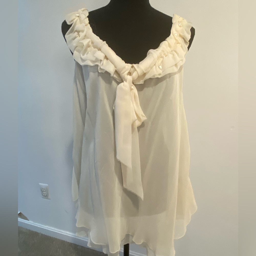 Robert Rodriguez 100% silk sleeveless top